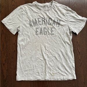 American Eagle Outfitters Light Gray Men's Tee